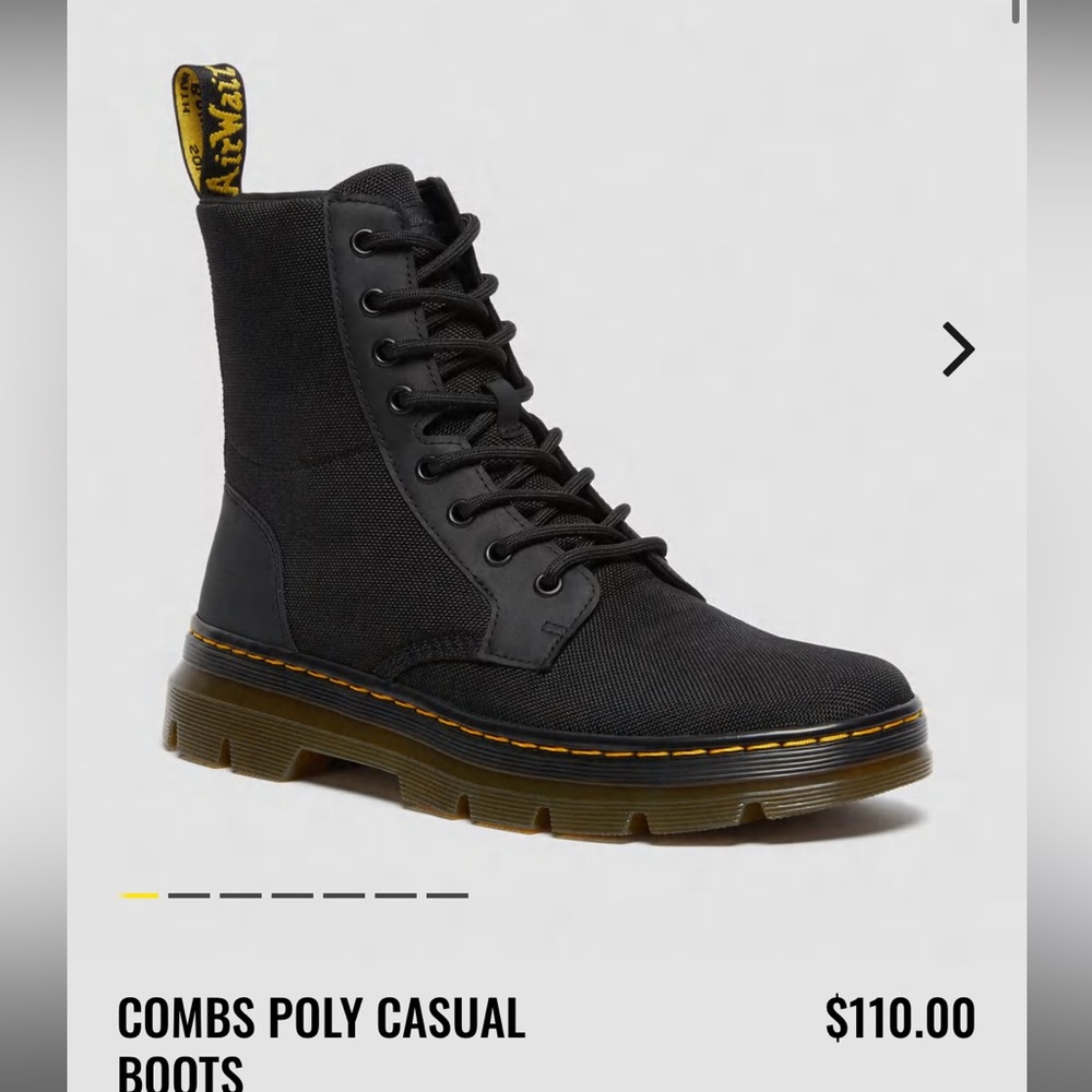 Doc martens combat boots